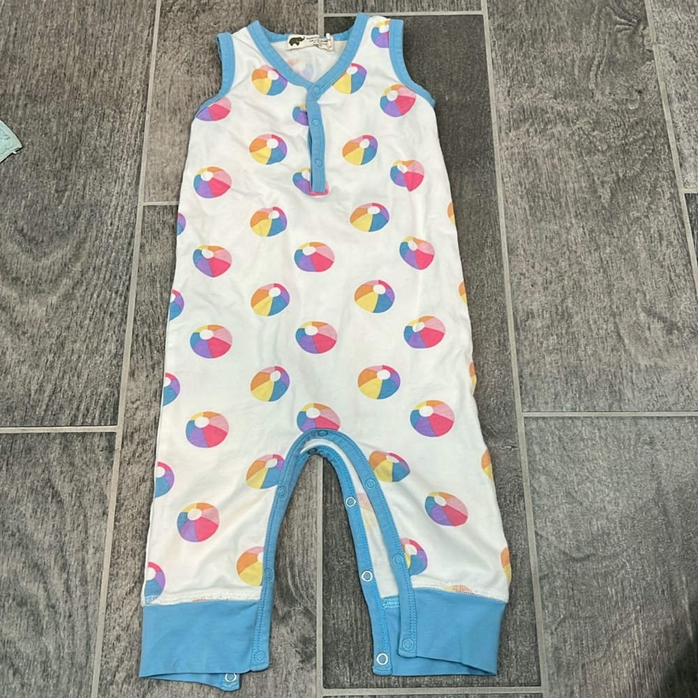 Monica and Andy Beach Ball onesie